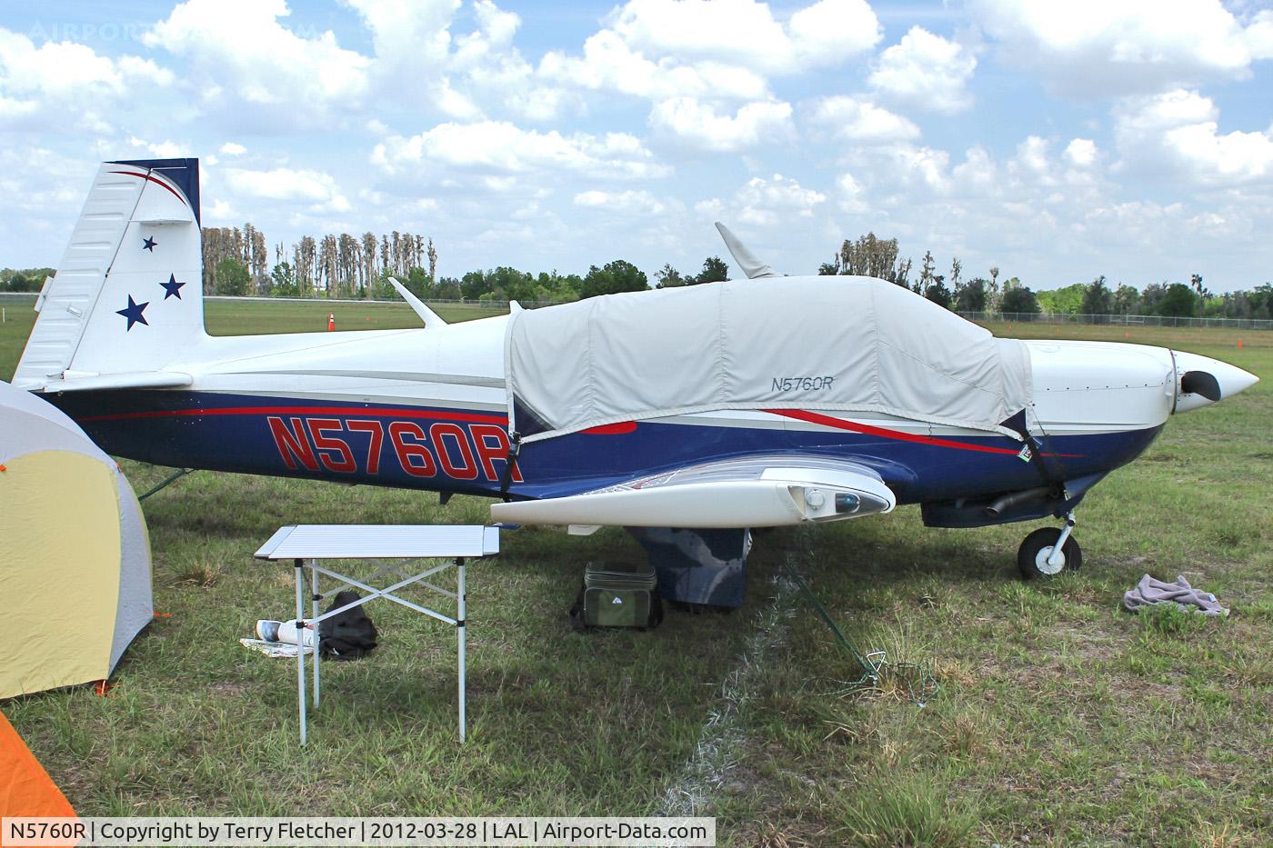 N5760R, 1984 Mooney M20J 201 C/N 24-1466, At 2012 Sun N Fun
