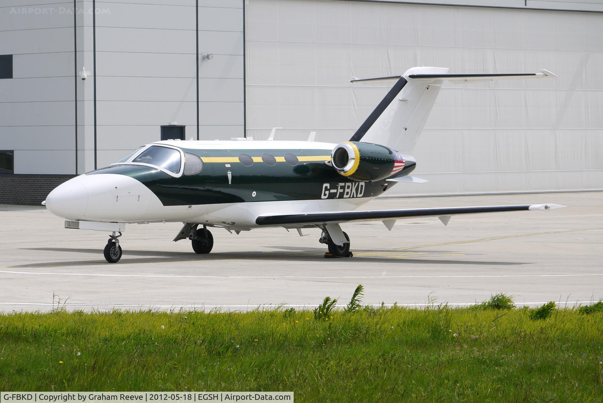 G-FBKD, 2010 Cessna 510 Citation Mustang Citation Mustang C/N 510-0346, Parked at Norwich.
