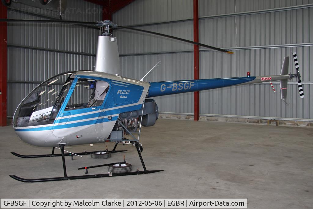 G-BSGF, 1990 Robinson R22 Beta C/N 1383, Robinson R22 Beta at Breighton Airfield's 2012 May-hem Fly-In.