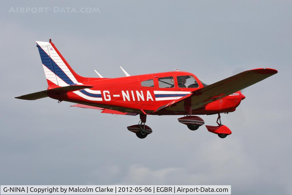 G-NINA, 1977 Piper PA-28-161 Cherokee Warrior II C/N 28-7716162, Piper PA-28-161 at Breighton Airfield's 2012 May-hem Fly-In.