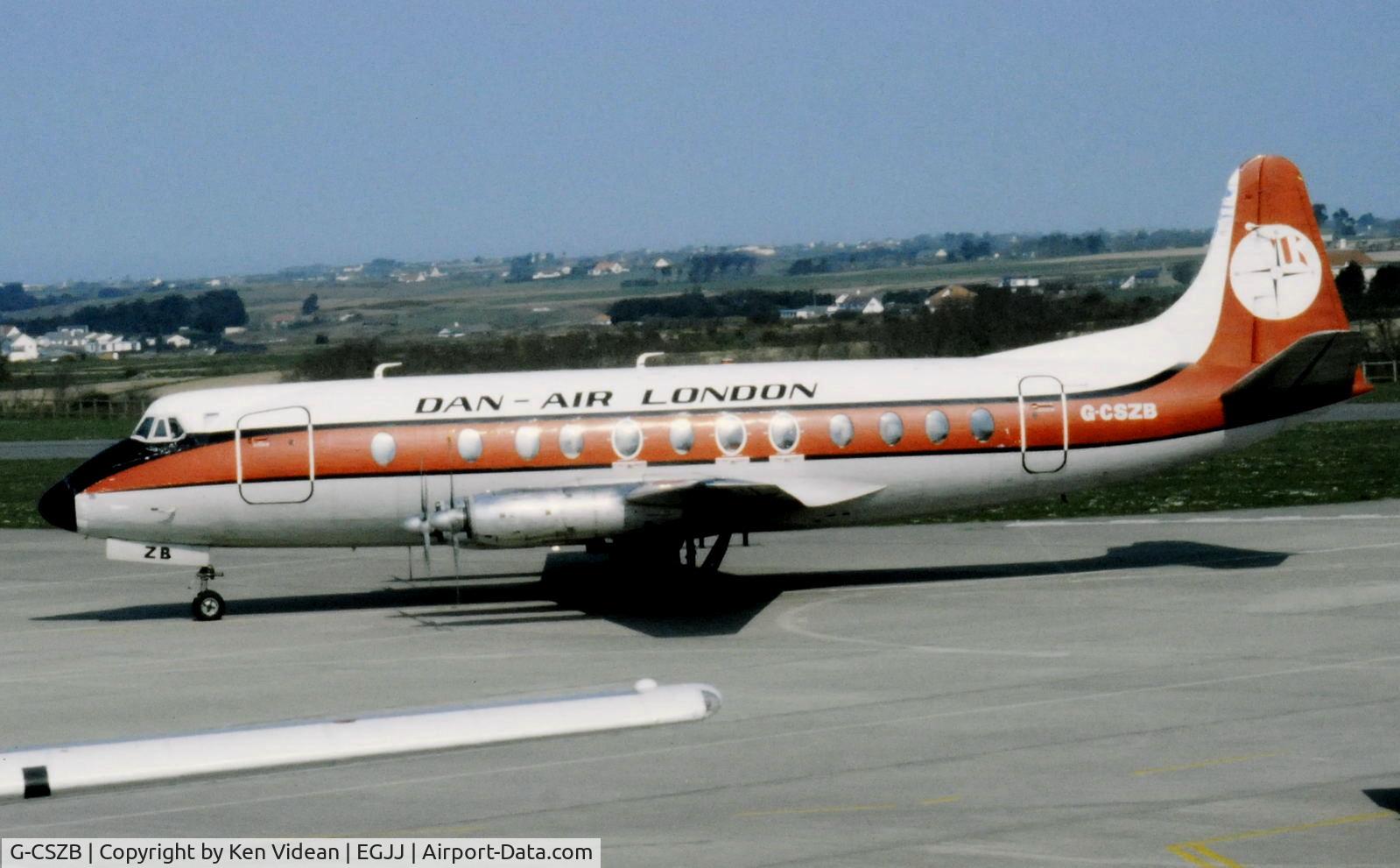 G-CSZB, 1957 Vickers Viscount 804 C/N 248, Photographed in the 1980's.