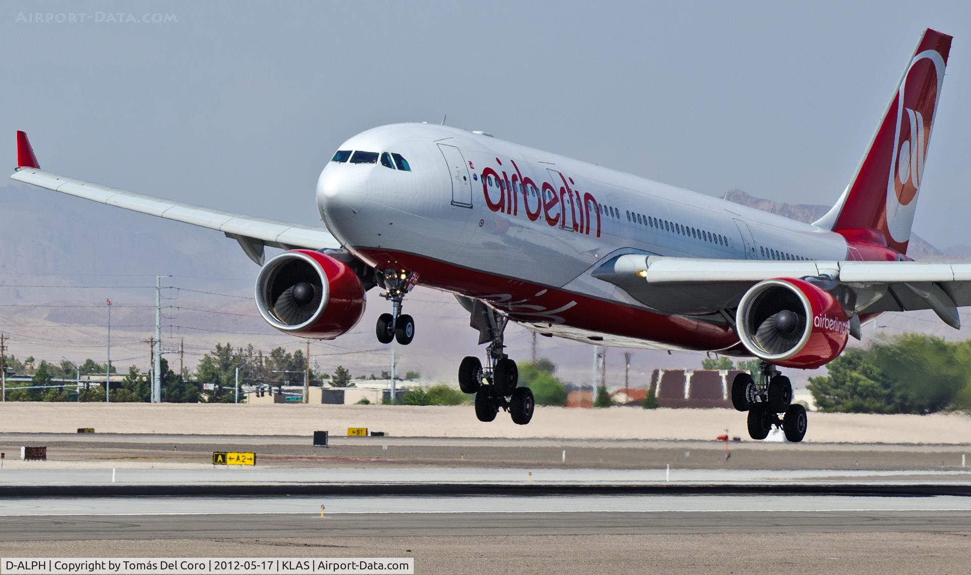 D-ALPH, 2006 Airbus A330-223 C/N 739, D-ALPH Air Berlin 2006 Airbus A330-223 (cn 739)

- Las Vegas - McCarran International (LAS / KLAS)
USA - Nevada, May 17, 2012
Photo: Tomás Del Coro