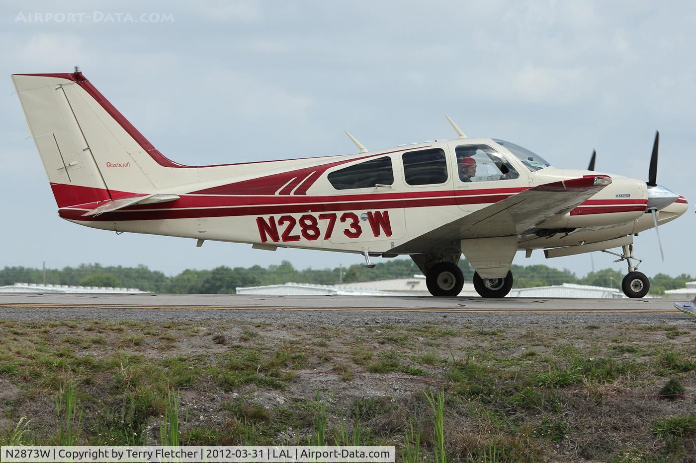 N2873W, 1973 Beech 95-B55 (T42A) Baron C/N TC-1580, At 2012 Sun N Fun
