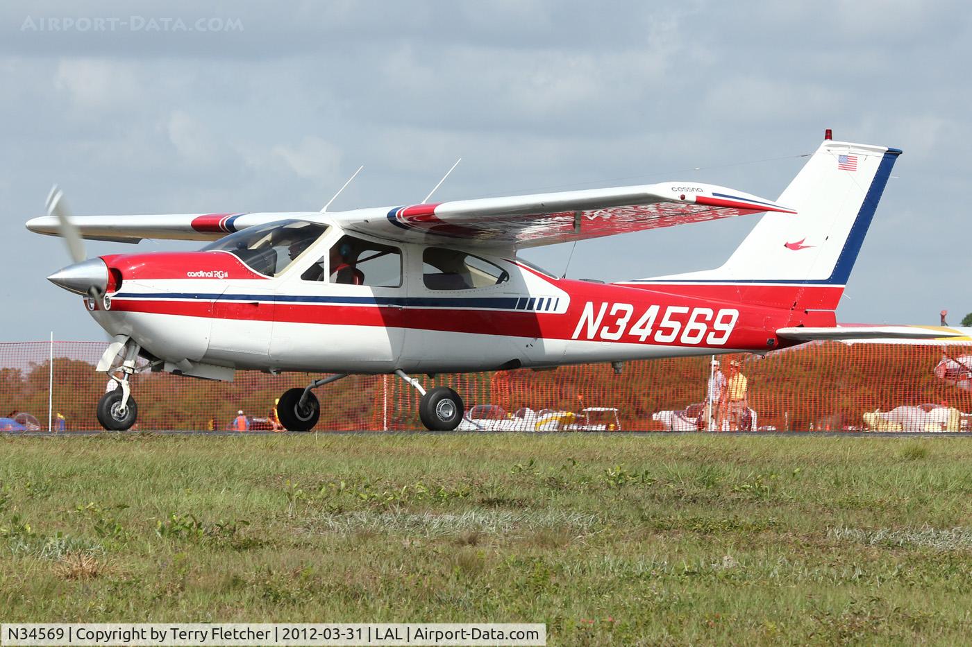 N34569, 1976 Cessna 177RG Cardinal C/N 177RG1007, At 2012 Sun N Fun