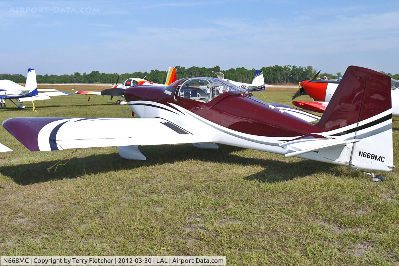 N668MC, Vans RV-7 C/N 73168, At 2012 Sun N Fun