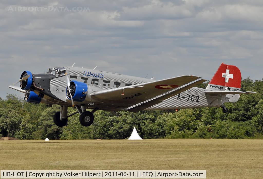 HB-HOT, 1939 Junkers Ju-52/3m g4e C/N 6595, at la Ferté-Alais