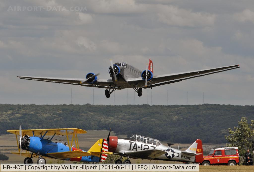 HB-HOT, 1939 Junkers Ju-52/3m g4e C/N 6595, at La Ferté-Alais