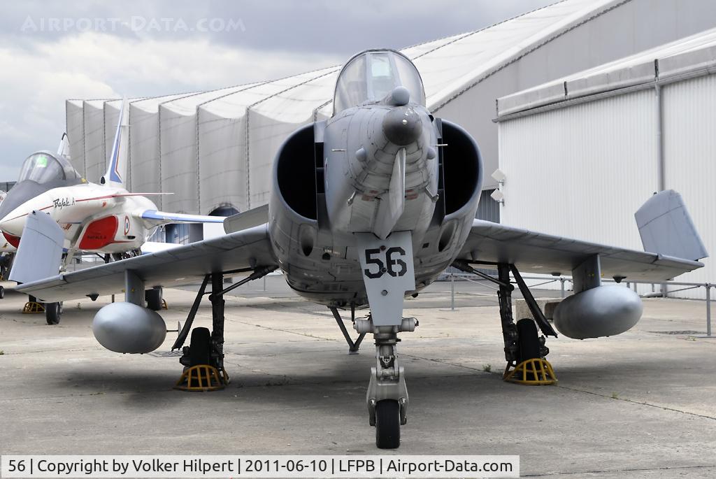 56, Dassault Etendard IV.M C/N 56, at le Bourget Museum