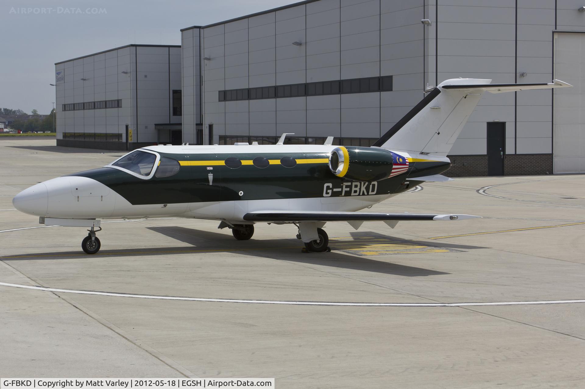 G-FBKD, 2010 Cessna 510 Citation Mustang Citation Mustang C/N 510-0346, Sat on stand at SaxonAir.