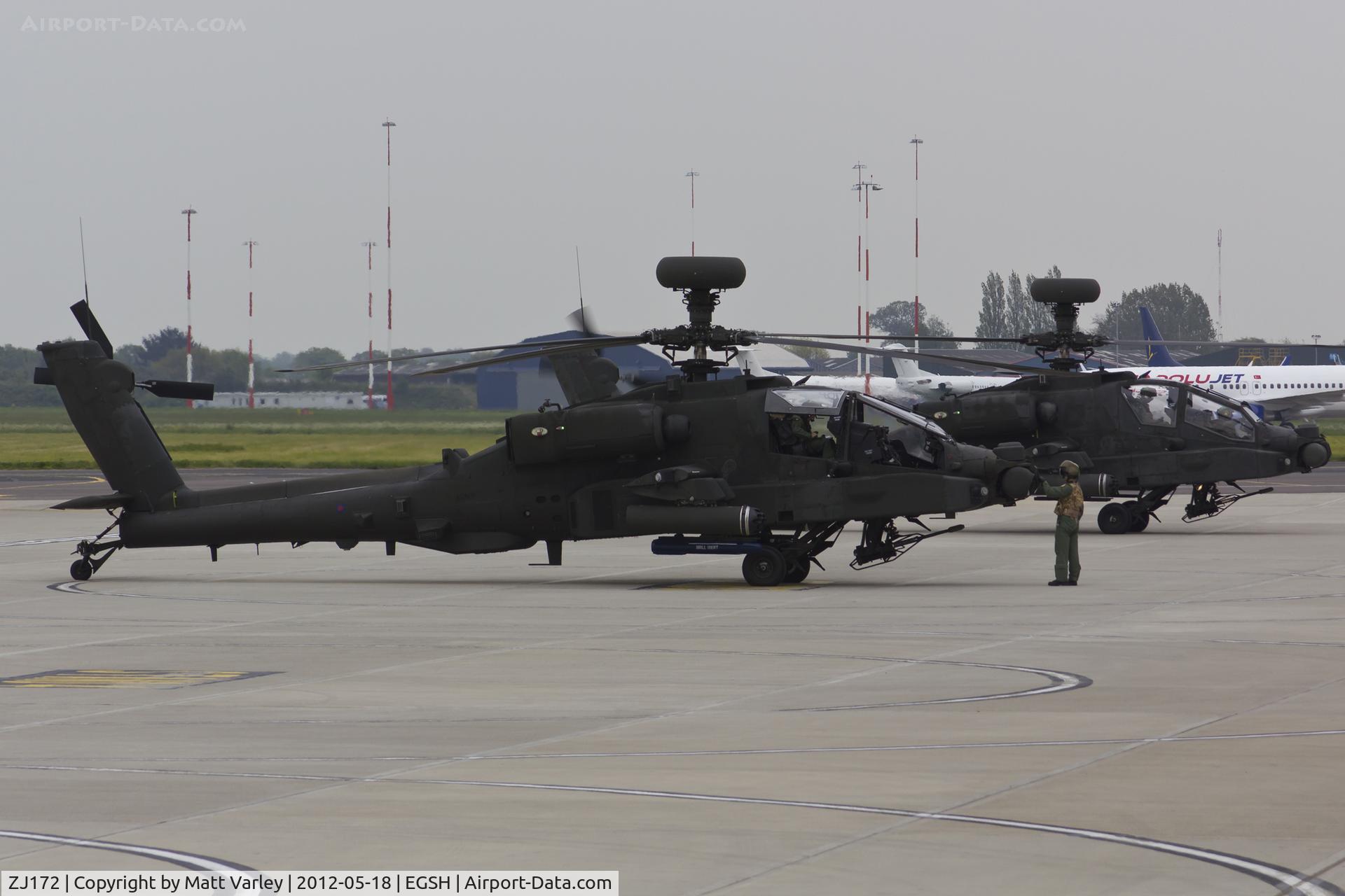 ZJ172, Westland Apache AH.1 C/N DU007/WAH007, Sat on stand at SaxonAir.