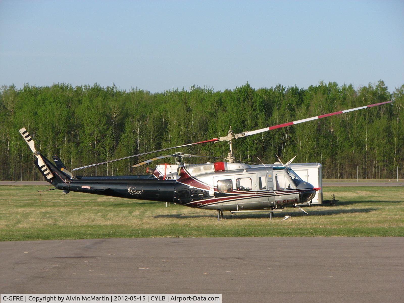 C-GFRE, 1975 Bell 205A-1 C/N 30185, During spring fire season.