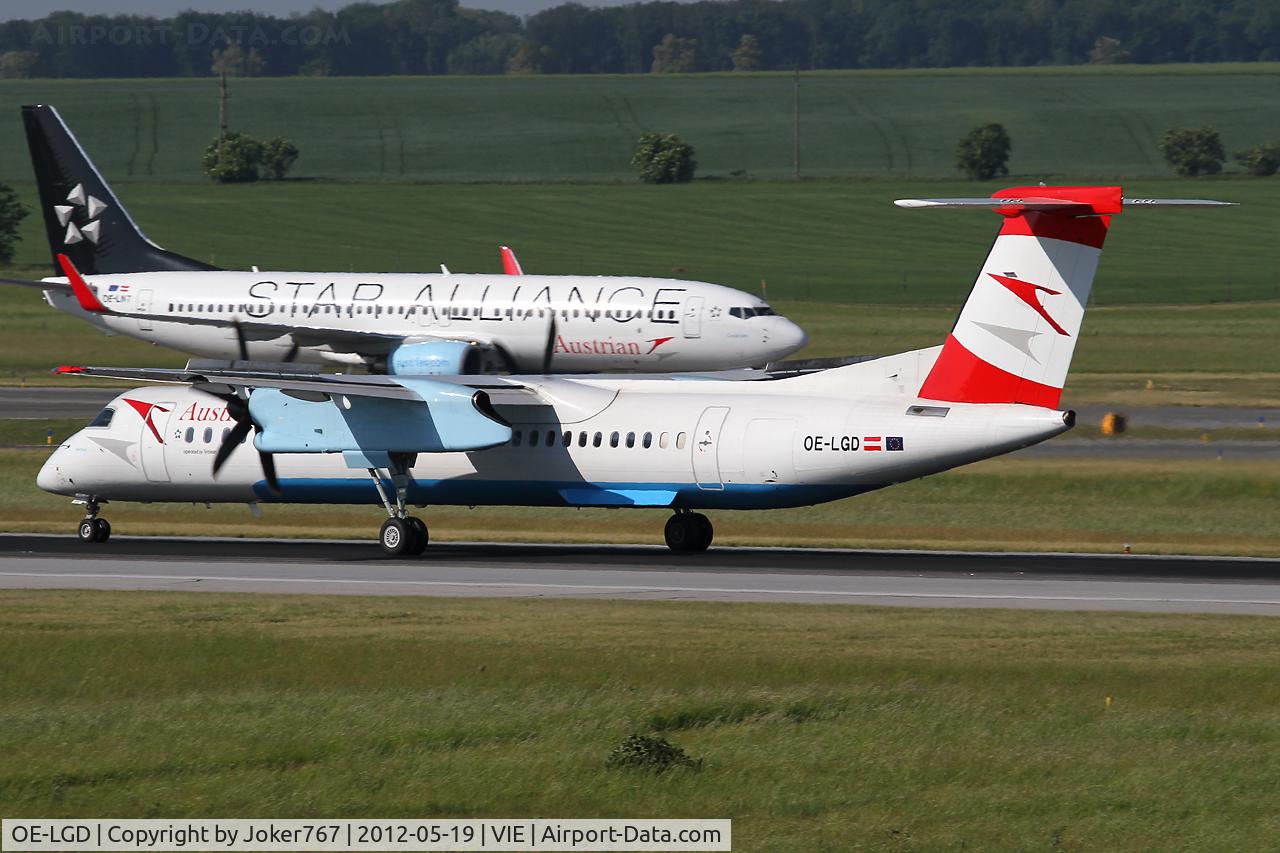 OE-LGD, 2000 De Havilland Canada DHC-8-402Q Dash 8 C/N 4027, Austrian arrows