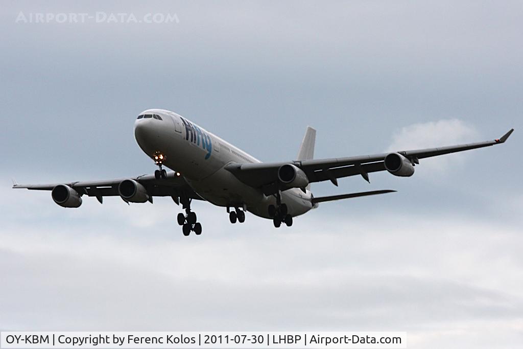 OY-KBM, 2002 Airbus A340-313X C/N 450, Ferihegy
