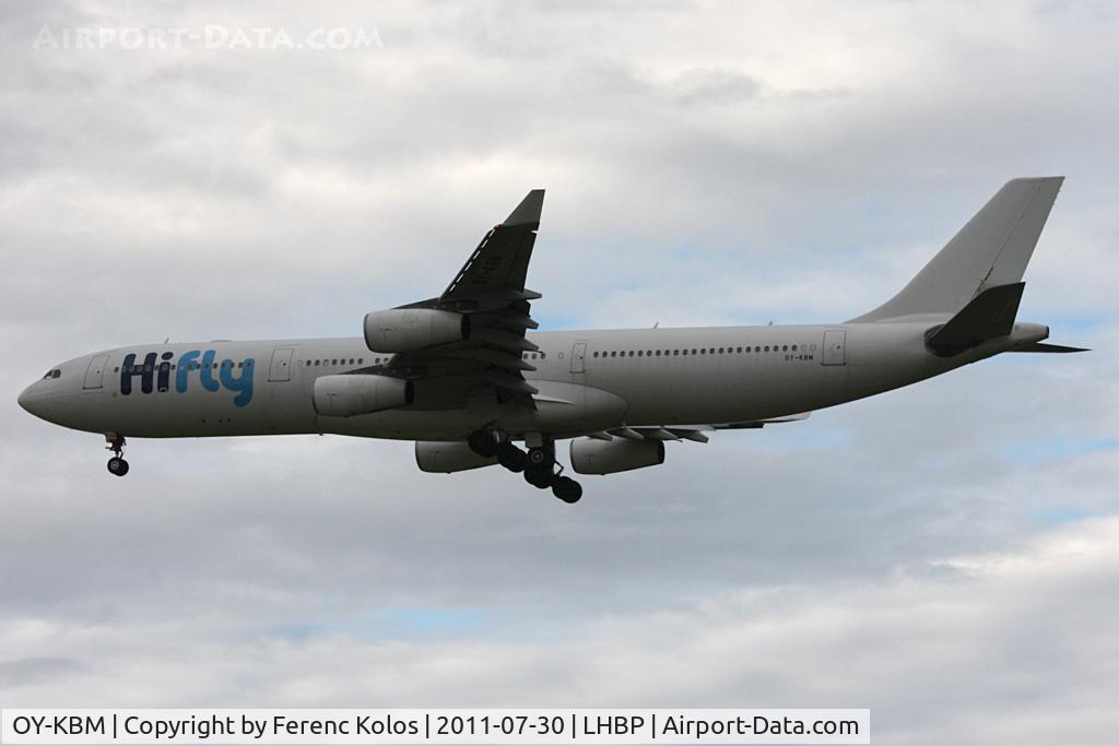 OY-KBM, 2002 Airbus A340-313X C/N 450, Ferihegy