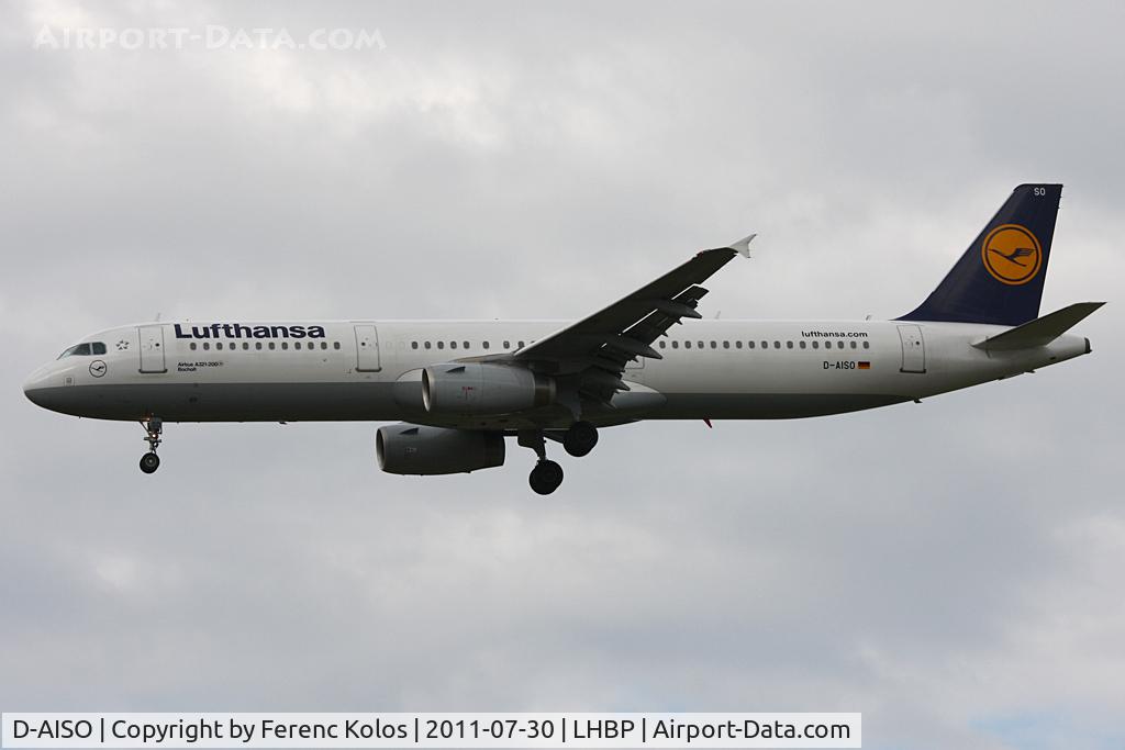 D-AISO, 2008 Airbus A321-231 C/N 3625, Ferihegy