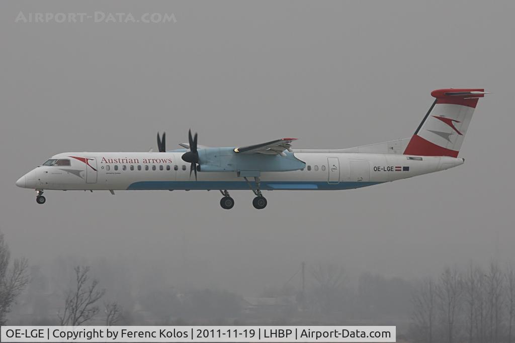 OE-LGE, 2001 De Havilland Canada DHC-8-402Q Dash 8 C/N 4042, Ferihegy