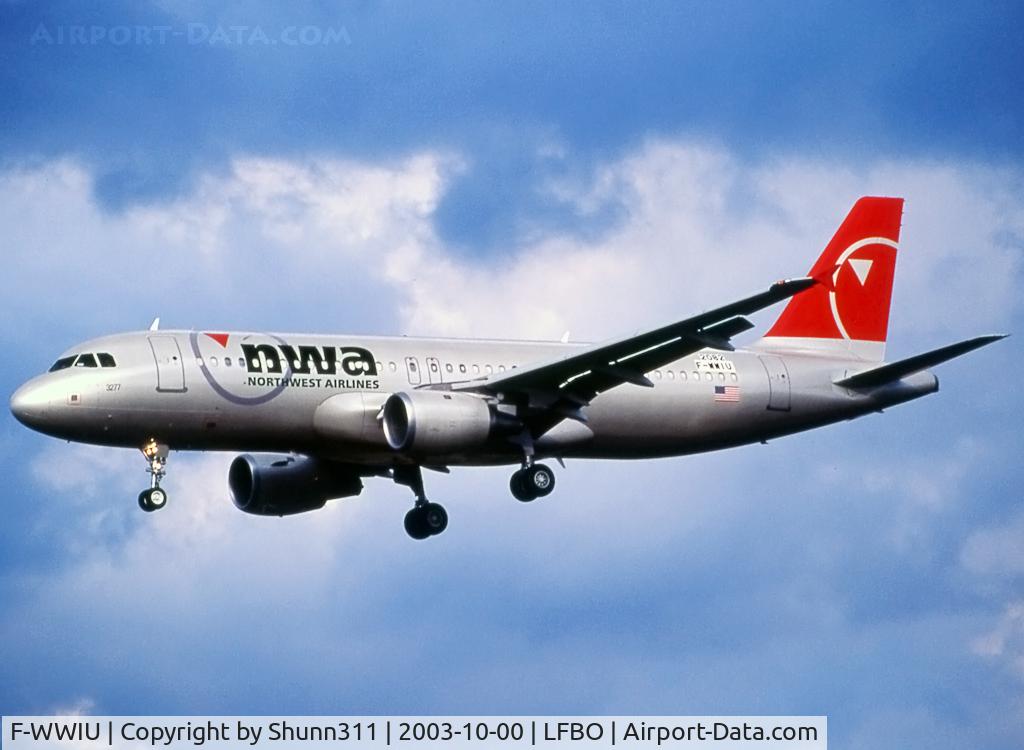 F-WWIU, 2003 Airbus A320-211 C/N 2082, C/n 2082 - To be N377NW
