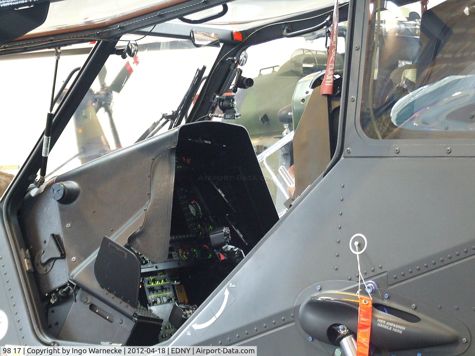 98 17, Eurocopter EC-665 Tiger UHT C/N 1013/UHT13, Eurocopter EC665 Tiger UHT of the German armed forces flight test establishment (Wehrtechnische Dienststelle 61) at the AERO 2012, Friedrichshafen  #c