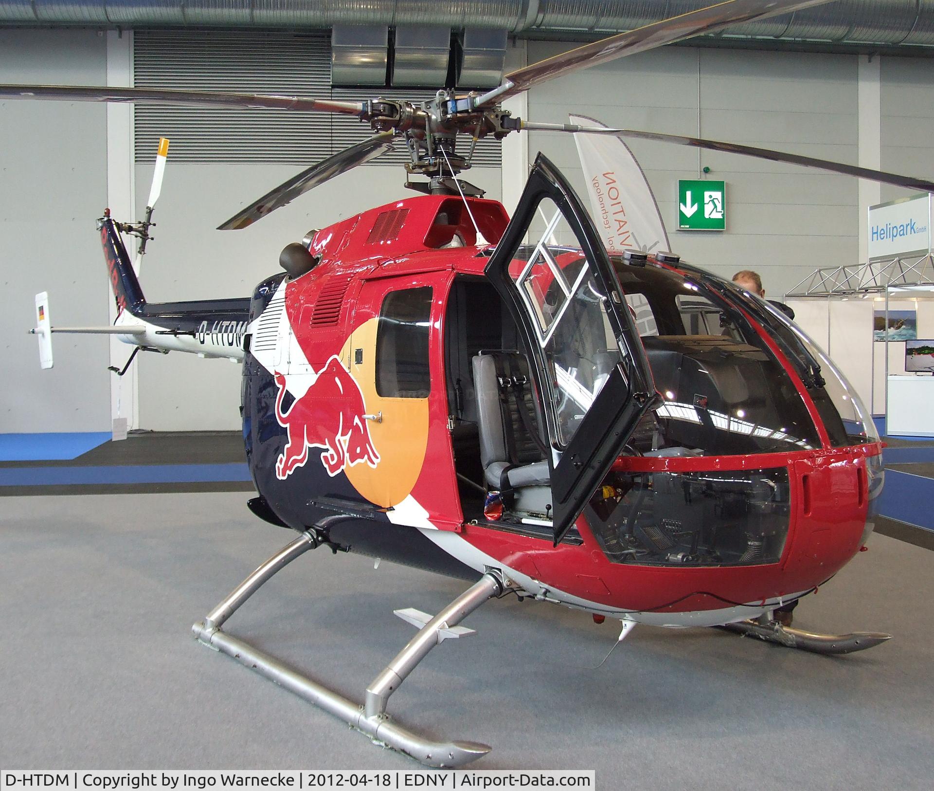 D-HTDM, MBB Bo-105CB-4 C/N S-140, MBB Bo 105CB-4 at the AERO 2012, Friedrichshafen