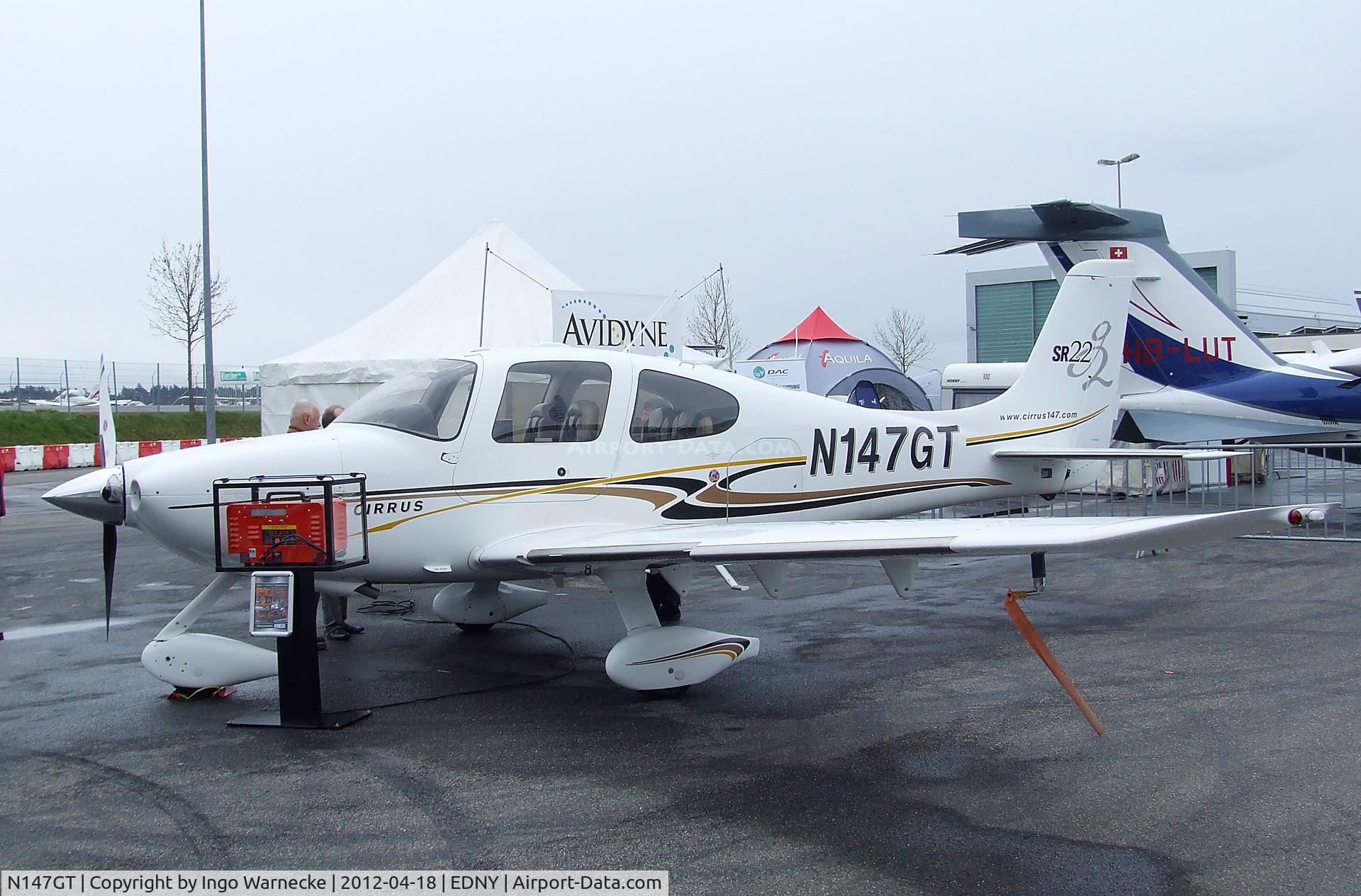 N147GT, 2004 Cirrus SR22 G2 C/N 1069, Cirrus SR22 G2 at the AERO 2012, Friedrichshafen
