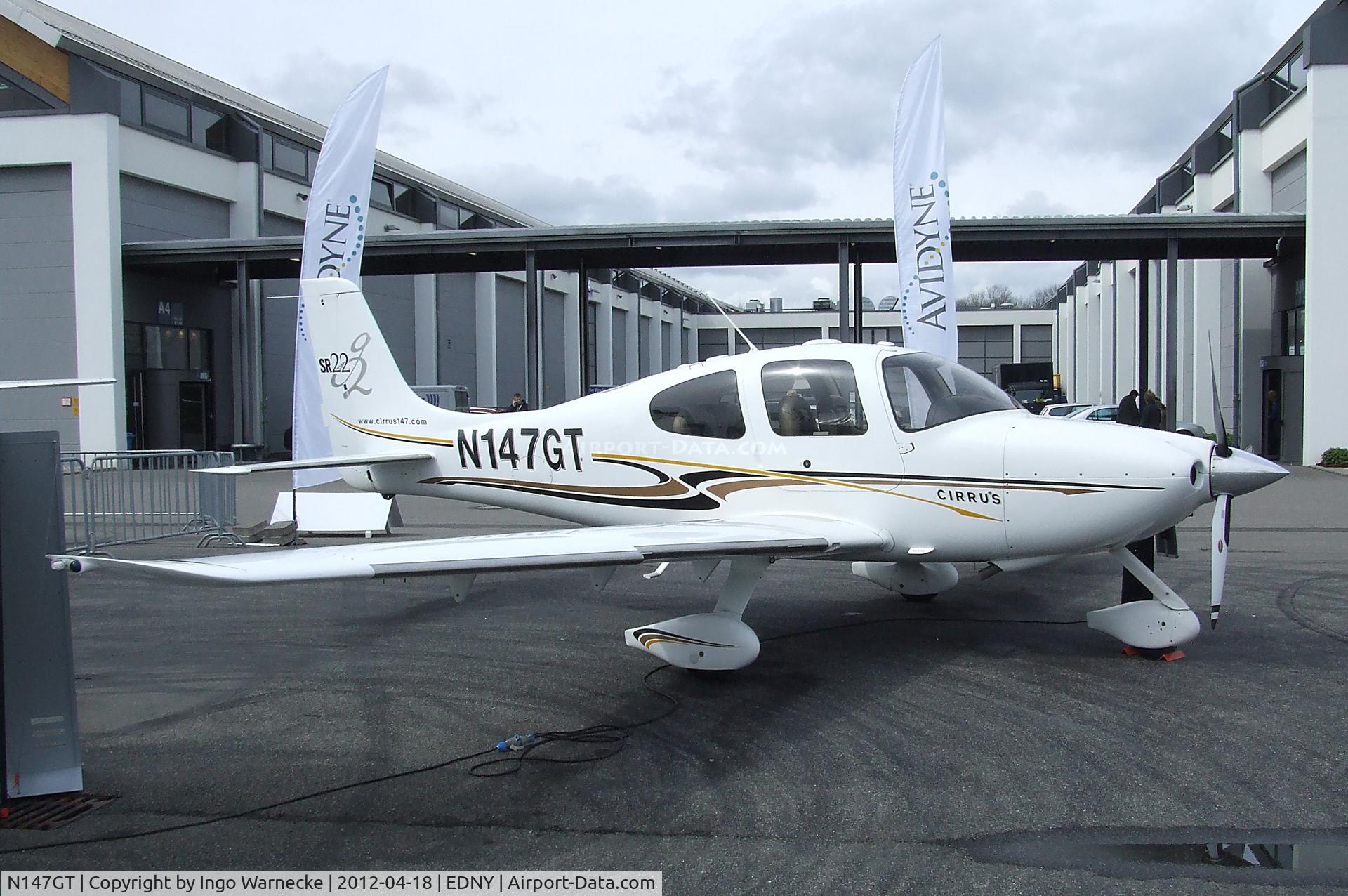 N147GT, 2004 Cirrus SR22 G2 C/N 1069, Cirrus SR22 G2 at the AERO 2012, Friedrichshafen