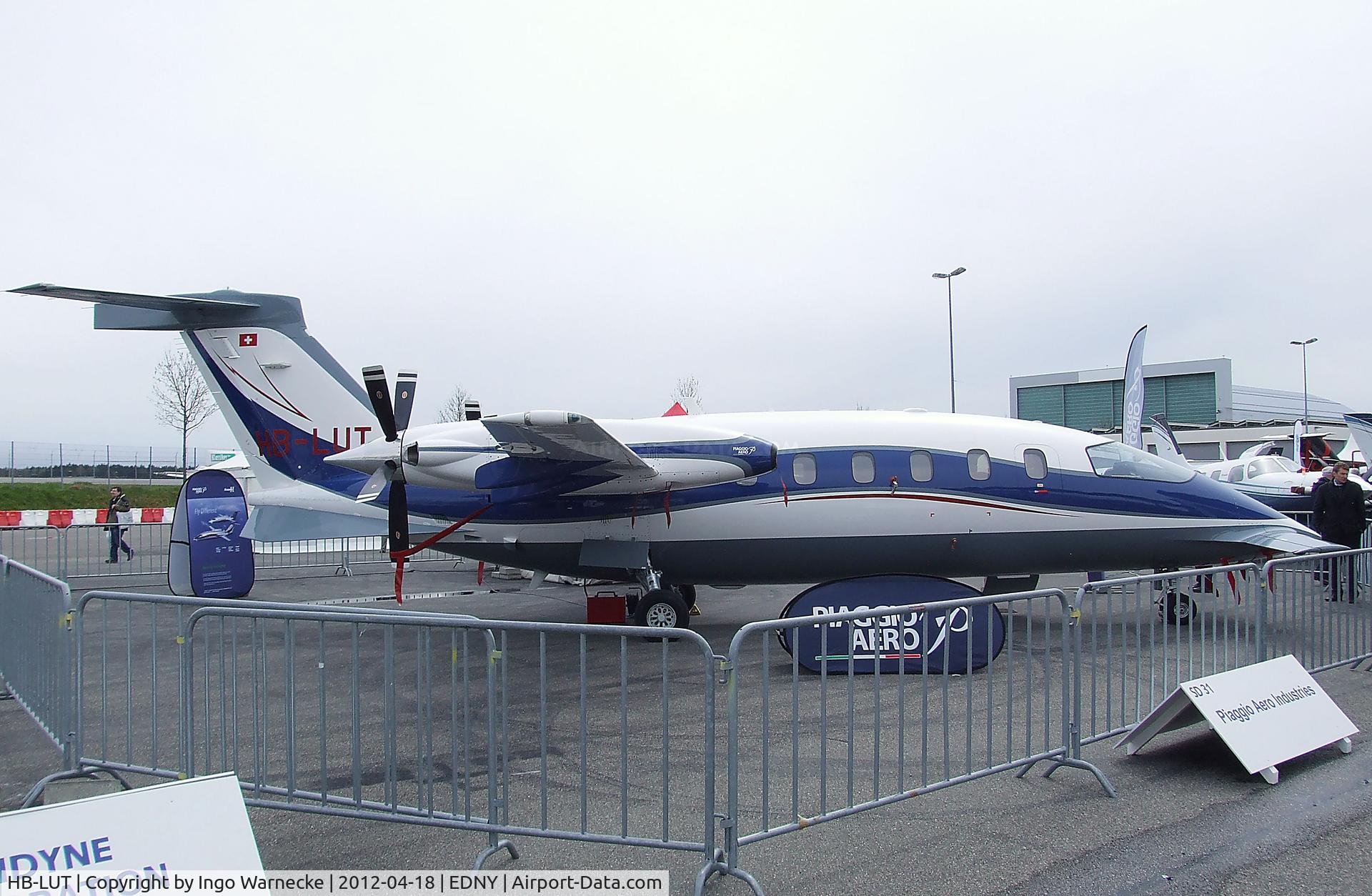 HB-LUT, 2010 Piaggio P-180 Avanti C/N 1201, Piaggio P.180 Avanti at the AERO 2012, Friedrichshafen