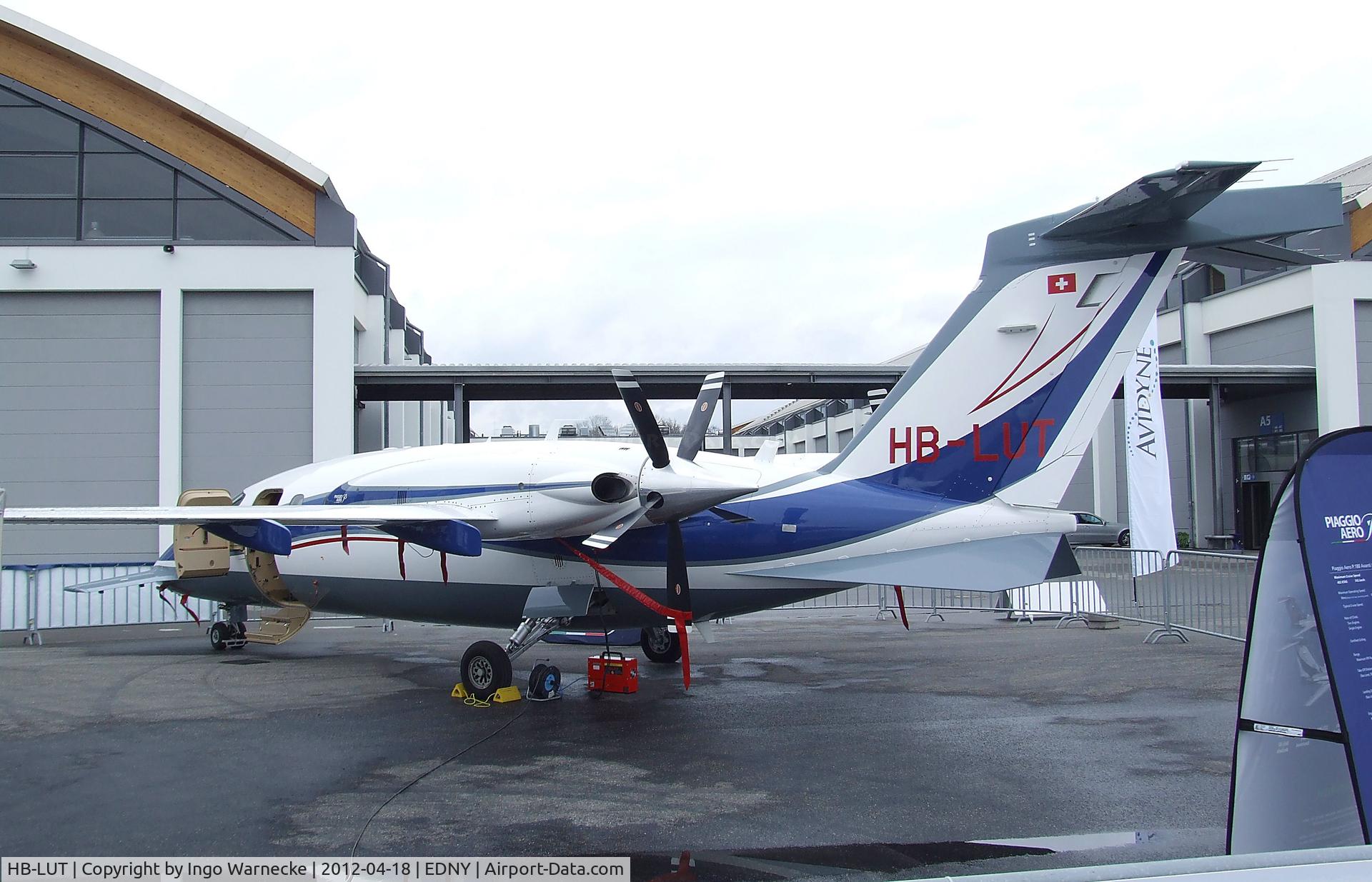 HB-LUT, 2010 Piaggio P-180 Avanti C/N 1201, Piaggio P.180 Avanti at the AERO 2012, Friedrichshafen