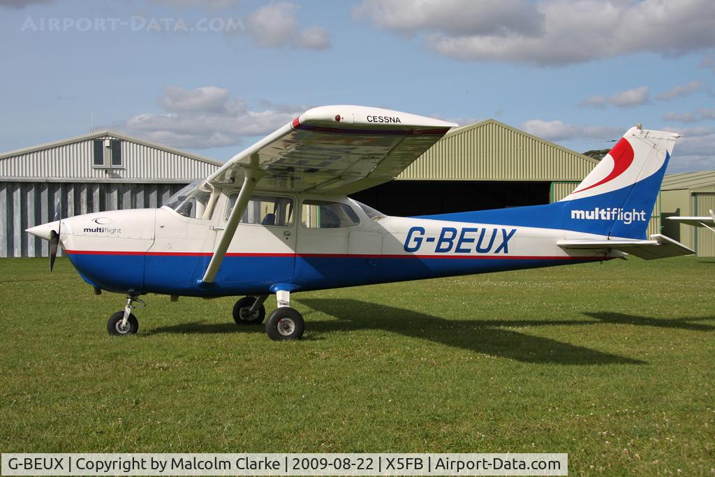 G-BEUX, 1977 Reims F172N Skyhawk C/N 1596, Reims 172M, Fishburn Airfield, August 2009.