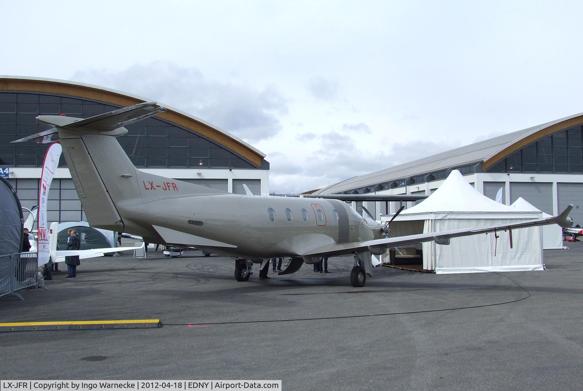 LX-JFR, 2010 Pilatus PC-12/47E C/N 1233, Pilatus PC-12/47E at the AERO 2012, Friedrichshafen
