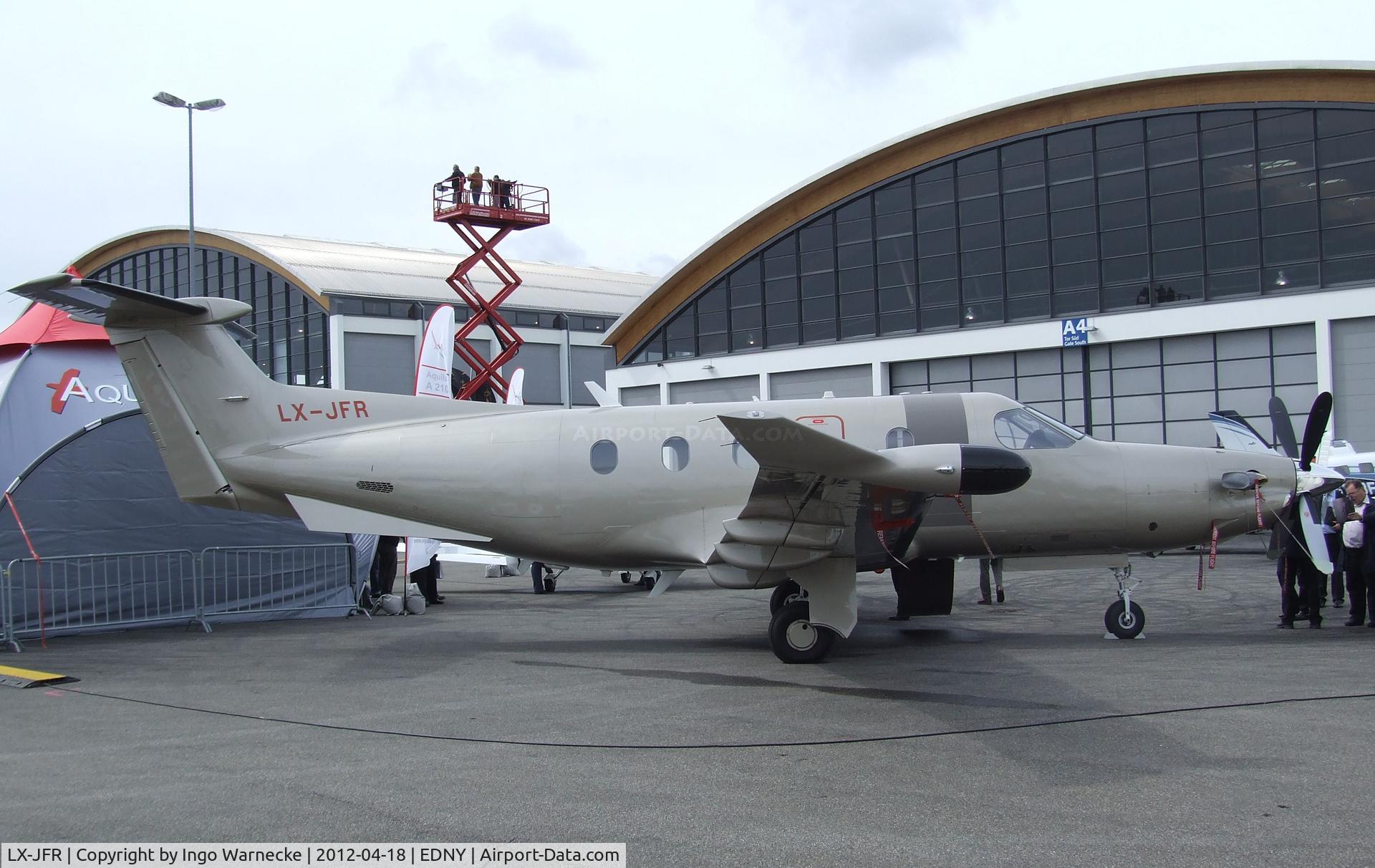 LX-JFR, 2010 Pilatus PC-12/47E C/N 1233, Pilatus PC-12/47E at the AERO 2012, Friedrichshafen