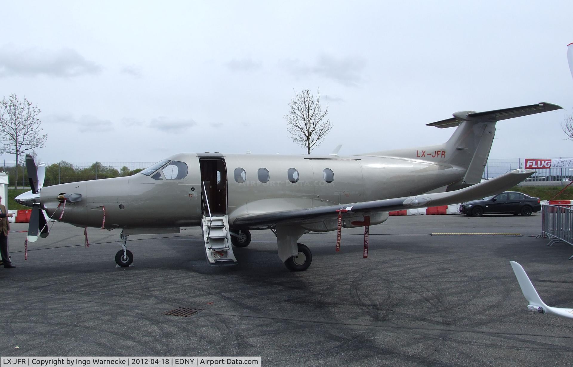 LX-JFR, 2010 Pilatus PC-12/47E C/N 1233, Pilatus PC-12/47E at the AERO 2012, Friedrichshafen