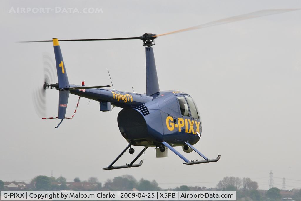 G-PIXX, 2004 Robinson R44 Raven II C/N 10263, Robinson R44 II, Fishburn Airfield, April 2009.