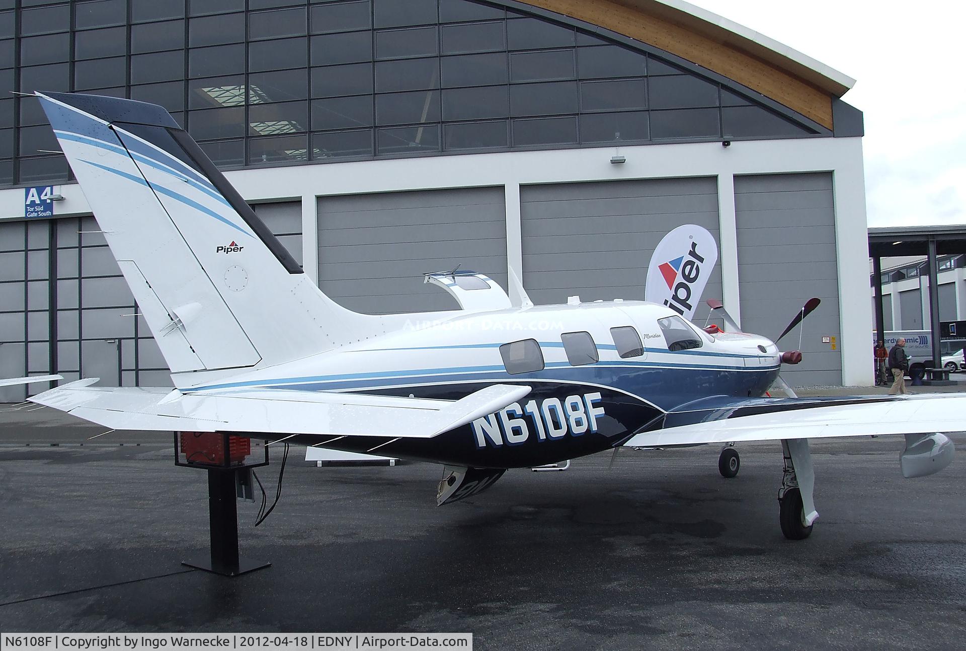 N6108F, 2011 Piper PA-46-500TP Malibu Meridian C/N 4697450, Piper PA-46-500TP Malibu Meridian at the AERO 2012, Friedrichshafen