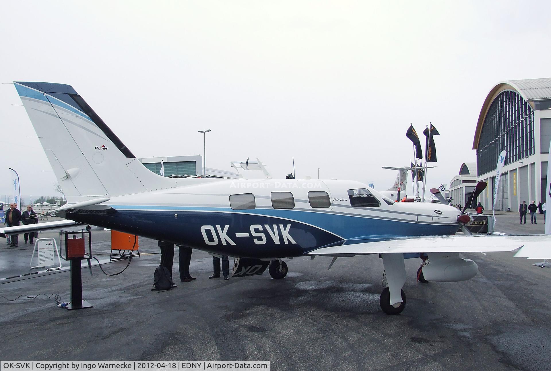OK-SVK, Piper PA-46-500TP Malibu Meridian C/N 4697439, Piper PA-46-500TP Malibu Meridian at the AERO 2012, Friedrichshafen