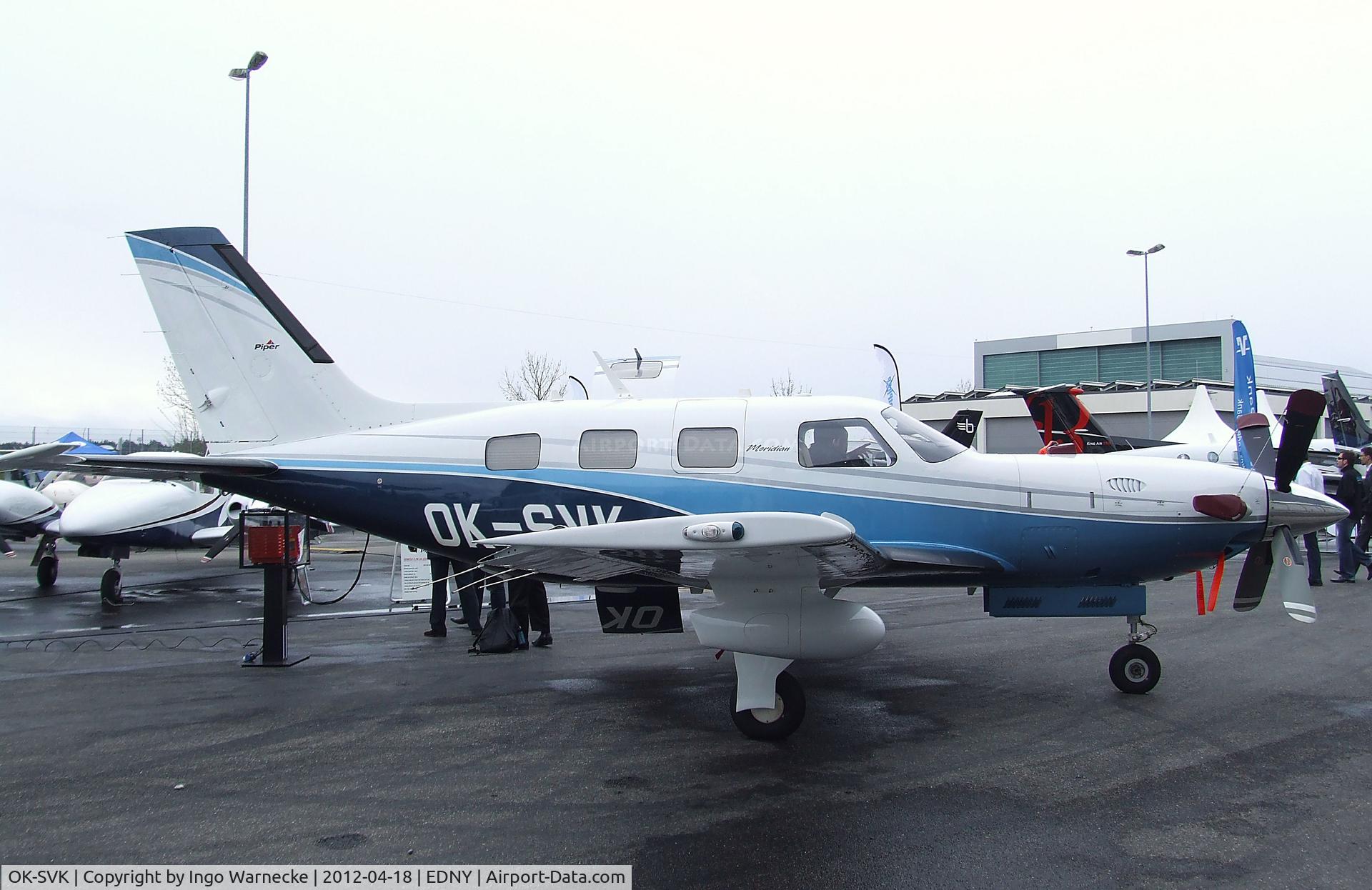 OK-SVK, Piper PA-46-500TP Malibu Meridian C/N 4697439, Piper PA-46-500TP Malibu Meridian at the AERO 2012, Friedrichshafen