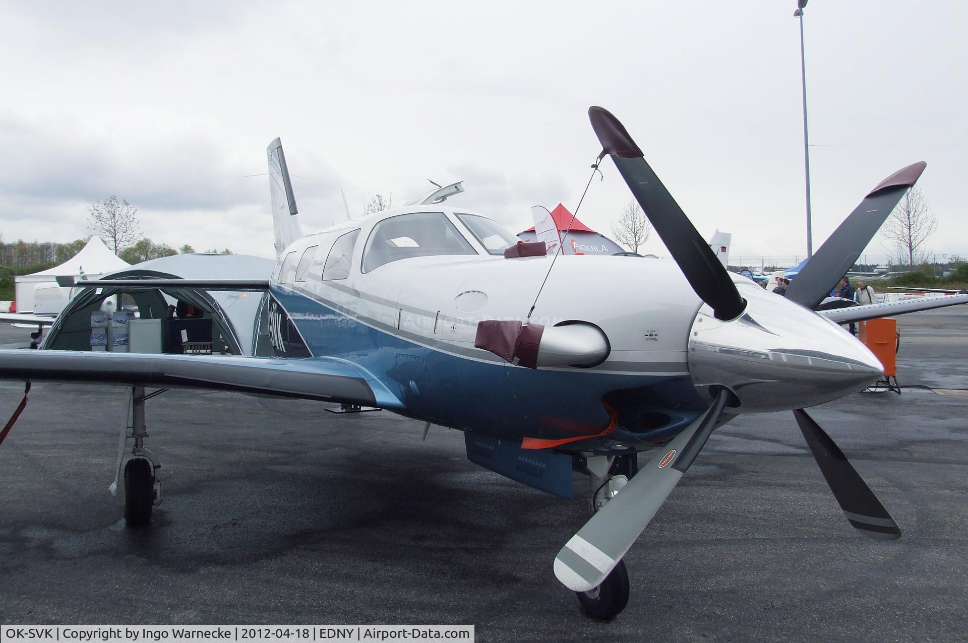 OK-SVK, Piper PA-46-500TP Malibu Meridian C/N 4697439, Piper PA-46-500TP Malibu Meridian at the AERO 2012, Friedrichshafen