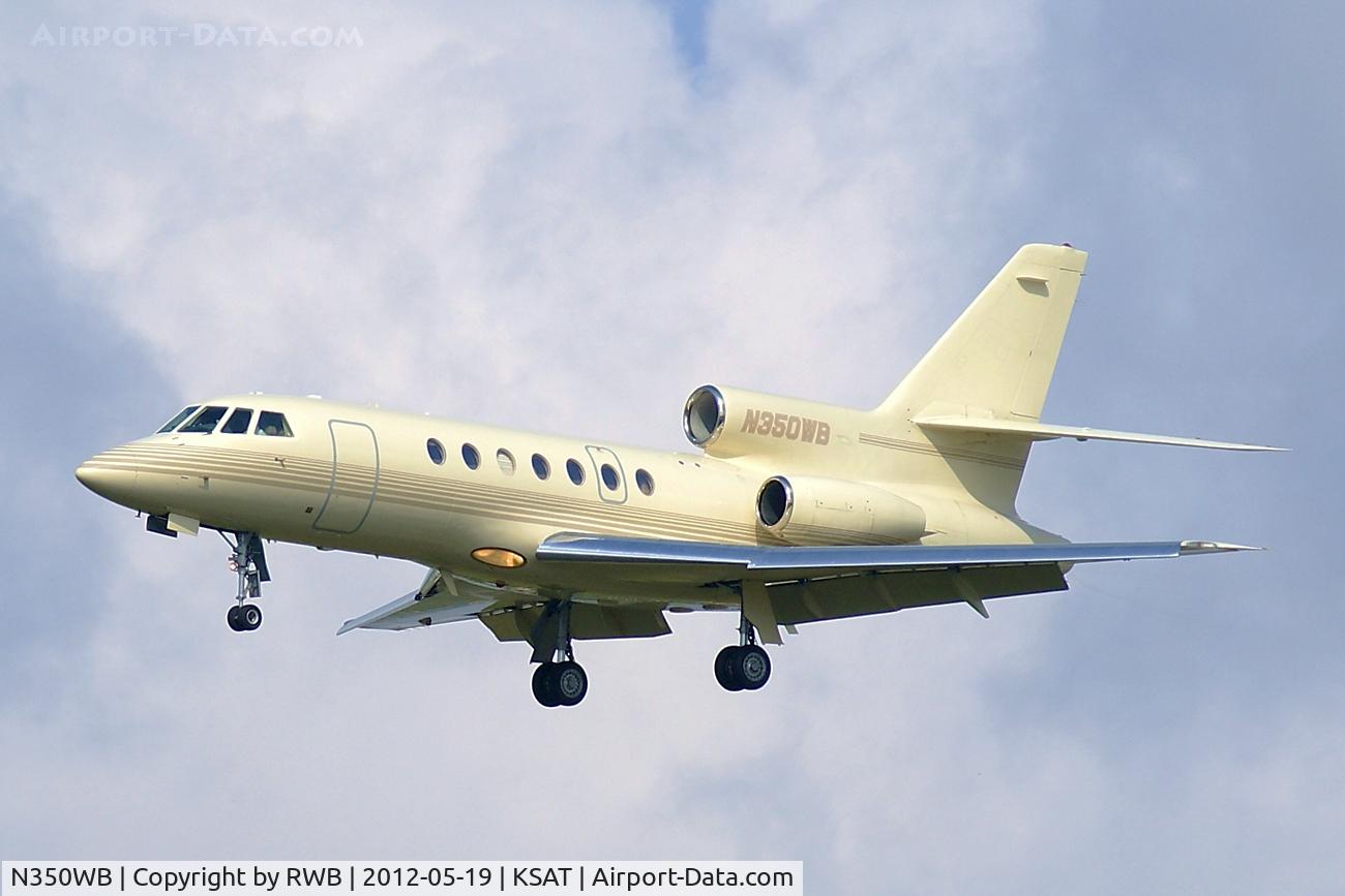 N350WB, 1982 Dassault Falcon 50 C/N 102, On approach 12R