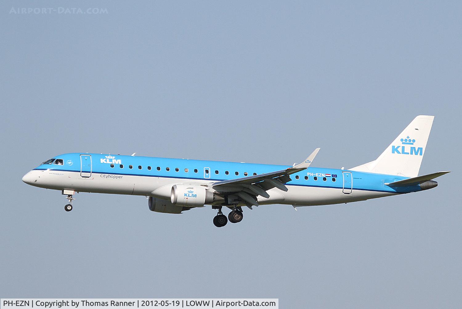 PH-EZN, 2010 Embraer 190LR (ERJ-190-100LR) C/N 19000342, KLM Embraer 190