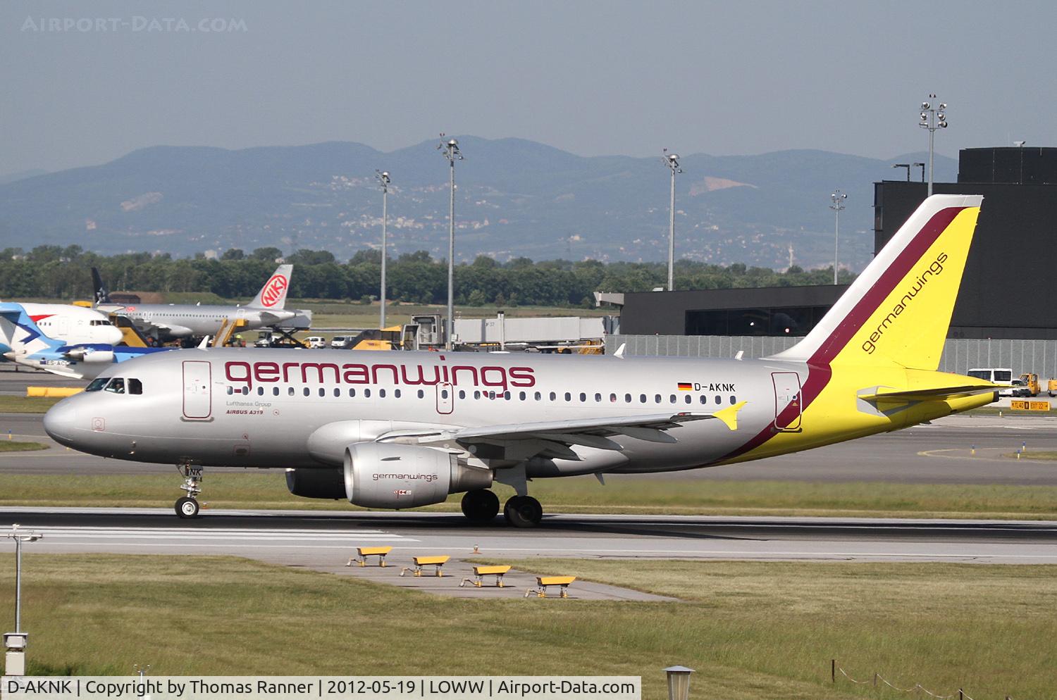 D-AKNK, 1999 Airbus A319-112 C/N 1077, Germanwings Airbus A319