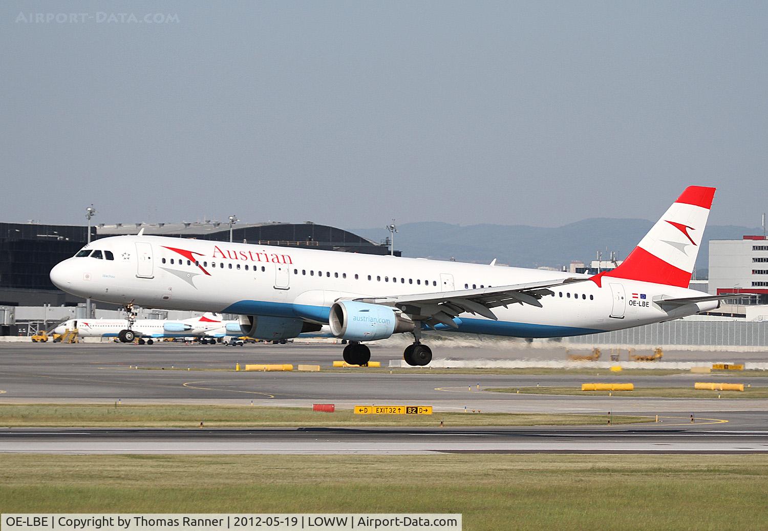 OE-LBE, 1998 Airbus A321-211 C/N 935, Austrian Airlines Airbus A321