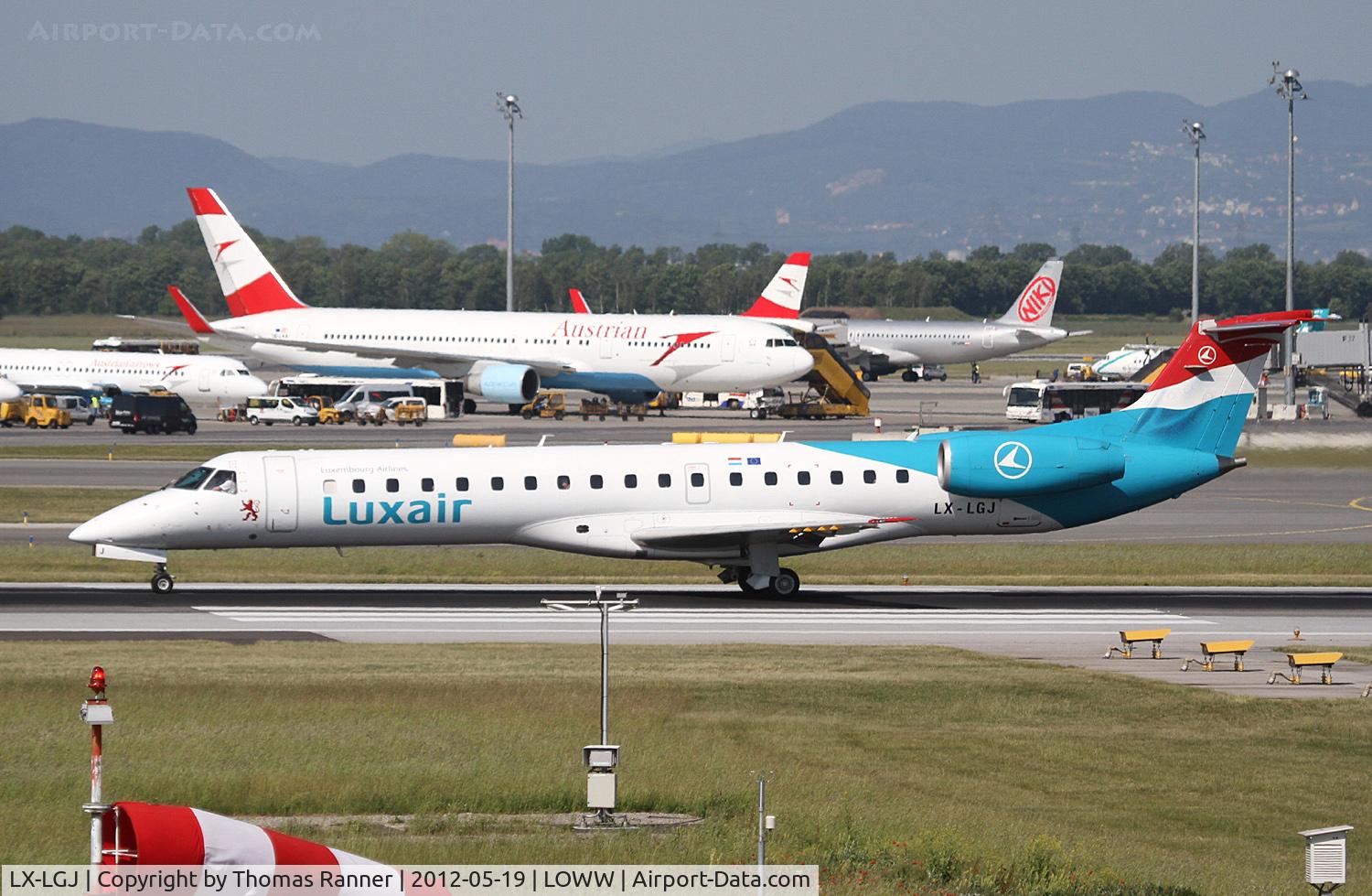 LX-LGJ, 2001 Embraer EMB-145LU (ERJ-145LU) C/N 145395, Luxair Embraer 145