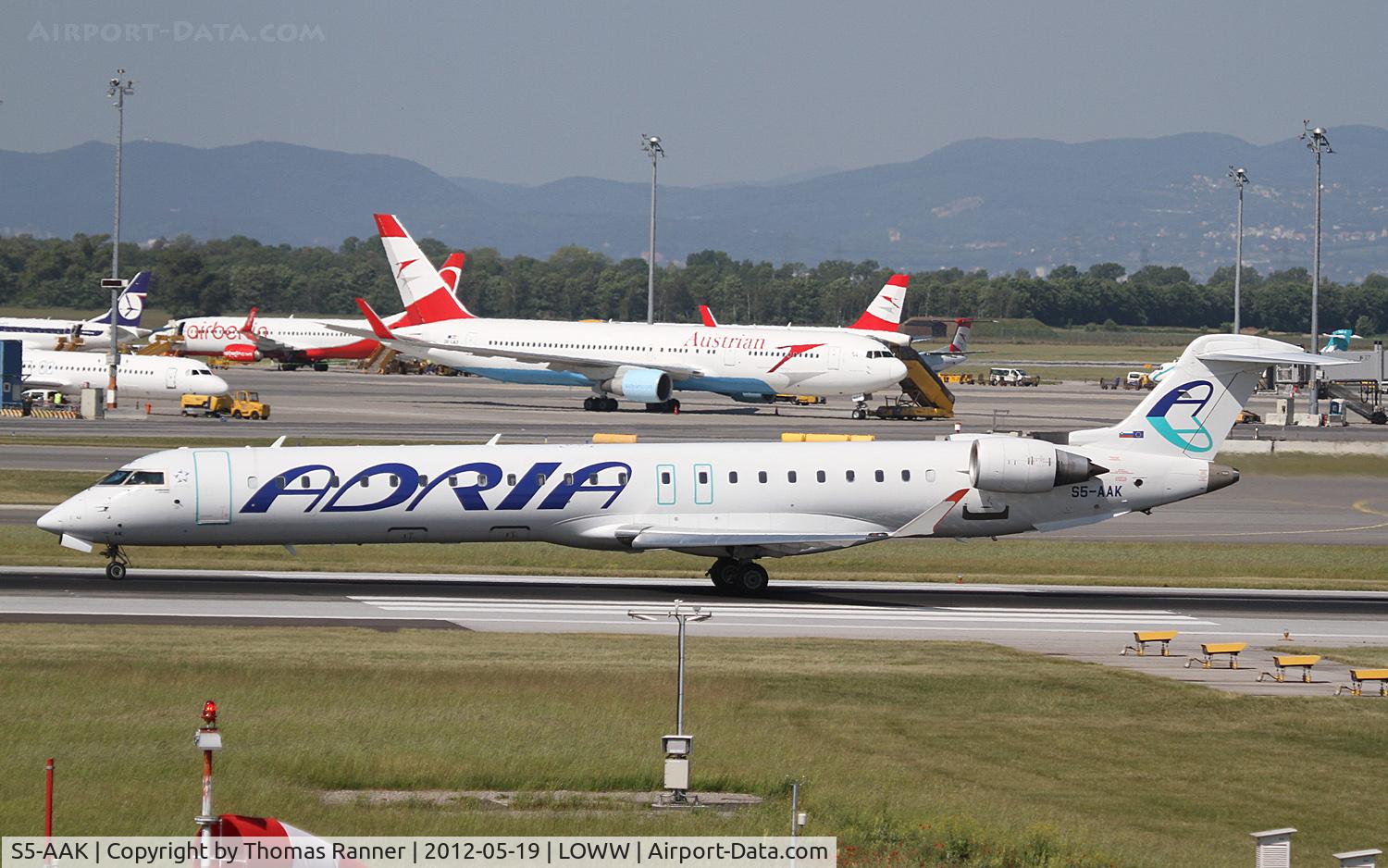 S5-AAK, 2007 Canadair CRJ-900ER (CL-600-2D24) C/N 15128, Adria Airways Canadair CRJ-900