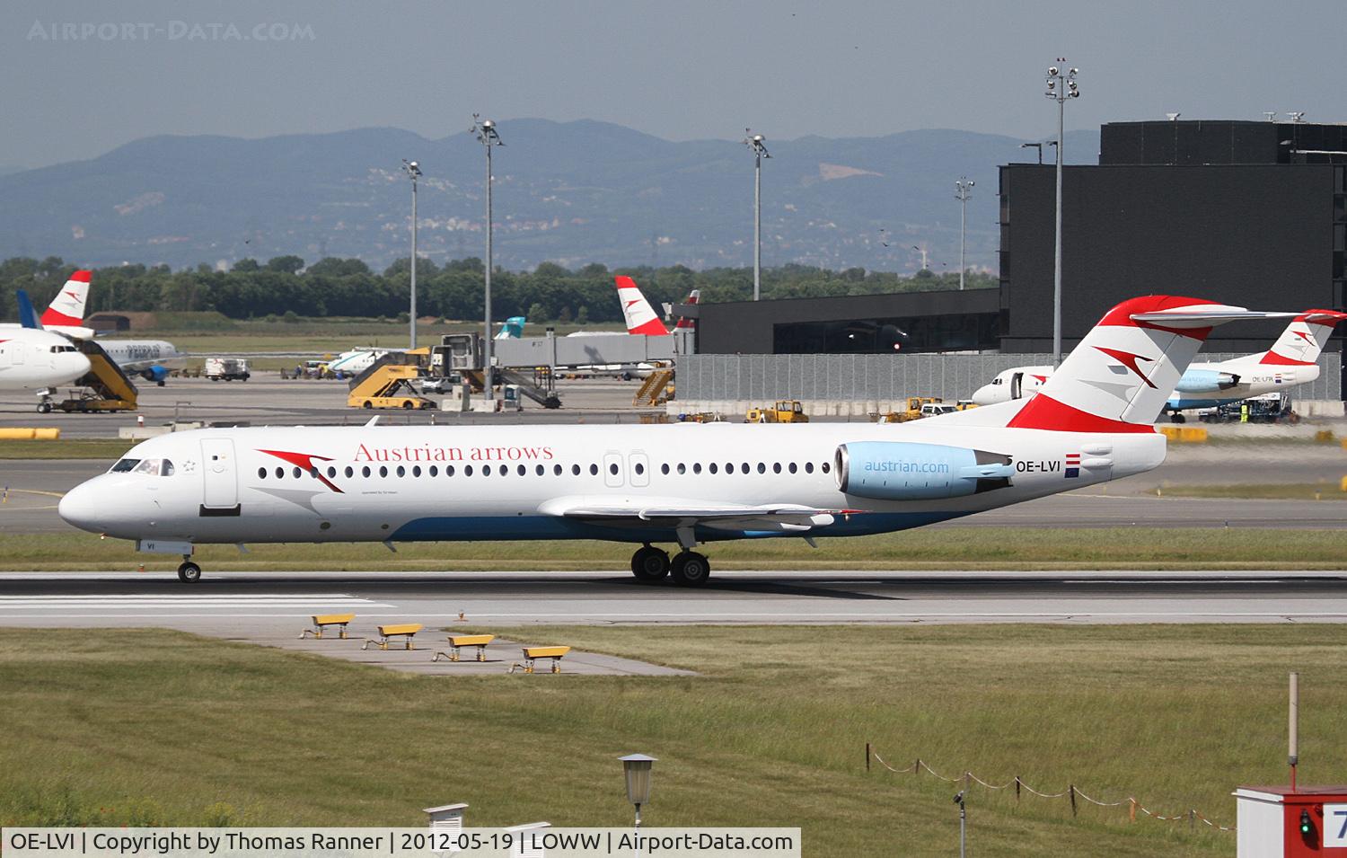 OE-LVI, 1993 Fokker 100 (F-28-0100) C/N 11468, Austrian Arrows Fokker 100
