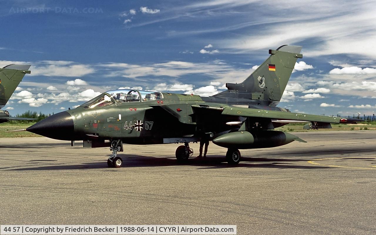 44 57, 1986 Panavia Tornado IDS C/N 398/GS114/4157, last chance inspection at CFB Goosde Bay