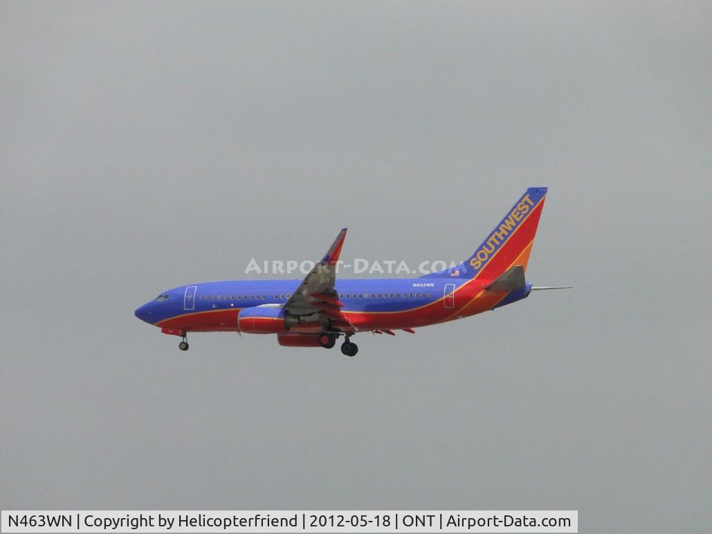 N463WN, 2004 Boeing 737-7H4 C/N 32467, On final for 26R