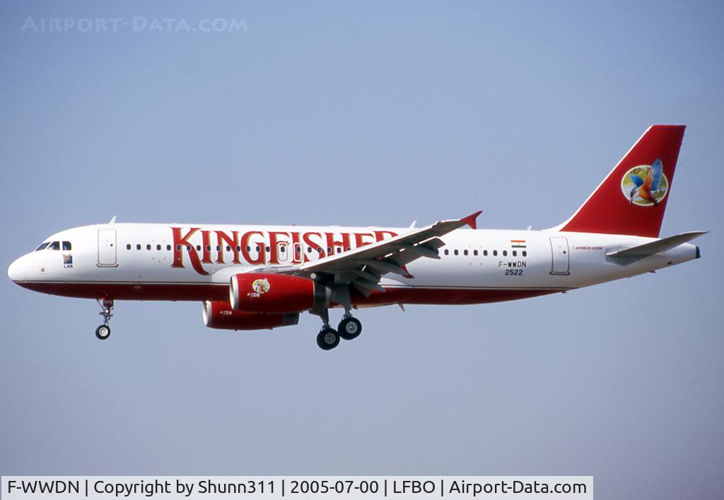 F-WWDN, 2005 Airbus A320-232 C/N 2522, C/n 2522 - To be VT-KFE