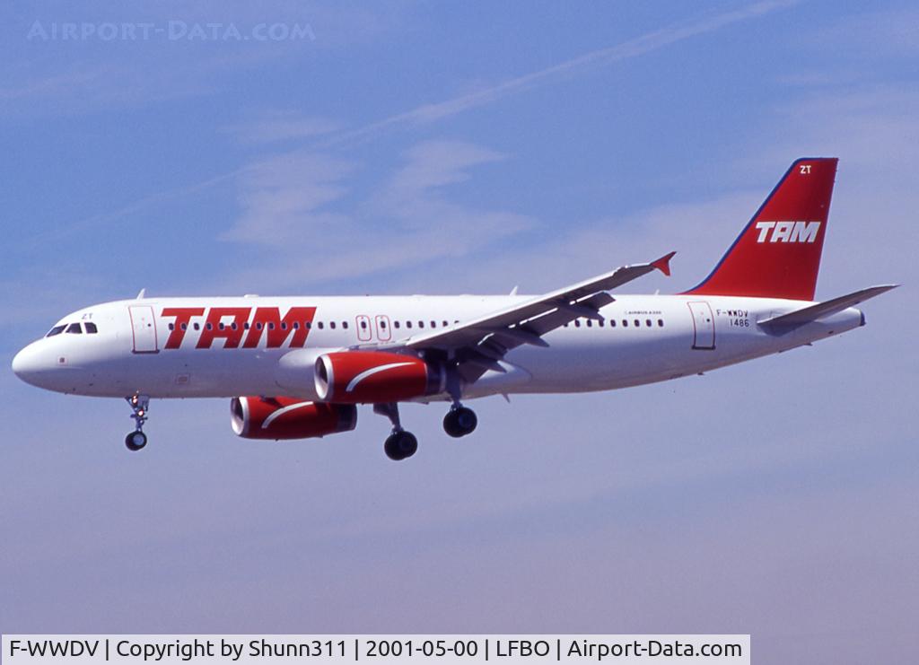 F-WWDV, 2001 Airbus A320-232 C/N 1486, C/n 1486 - To be PT-MZT
