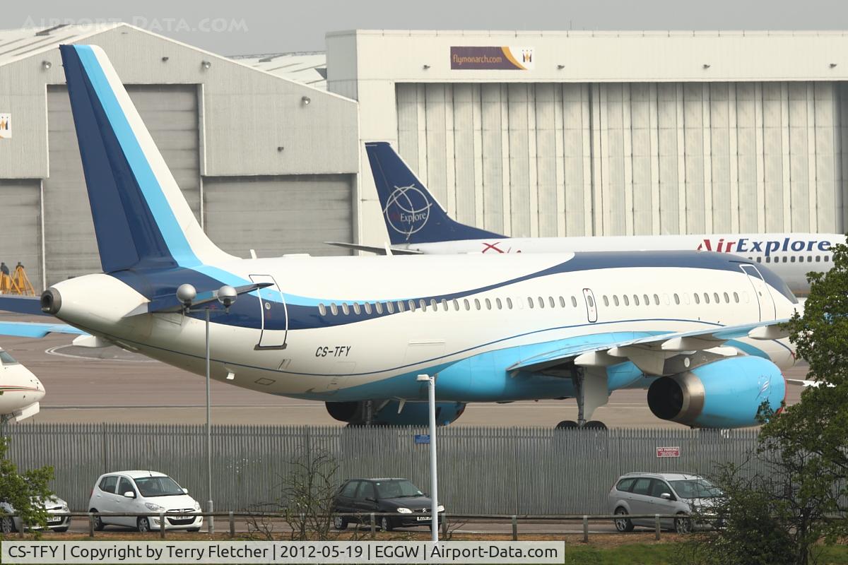 CS-TFY, 2002 Airbus A320-232 C/N 1868, Masterjet Aviacao Executiva 's 2002 Airbus A320-232, c/n: 1868 at Luton