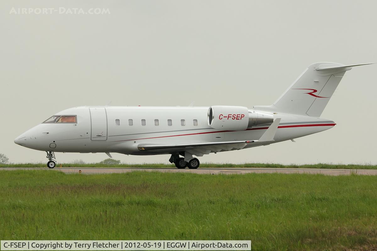 C-FSEP, 2010 Bombardier Challenger 605 (CL-600-2B16) C/N 5861, 2010 Bombardier CL-600-2B16, c/n: 5861 at Luton