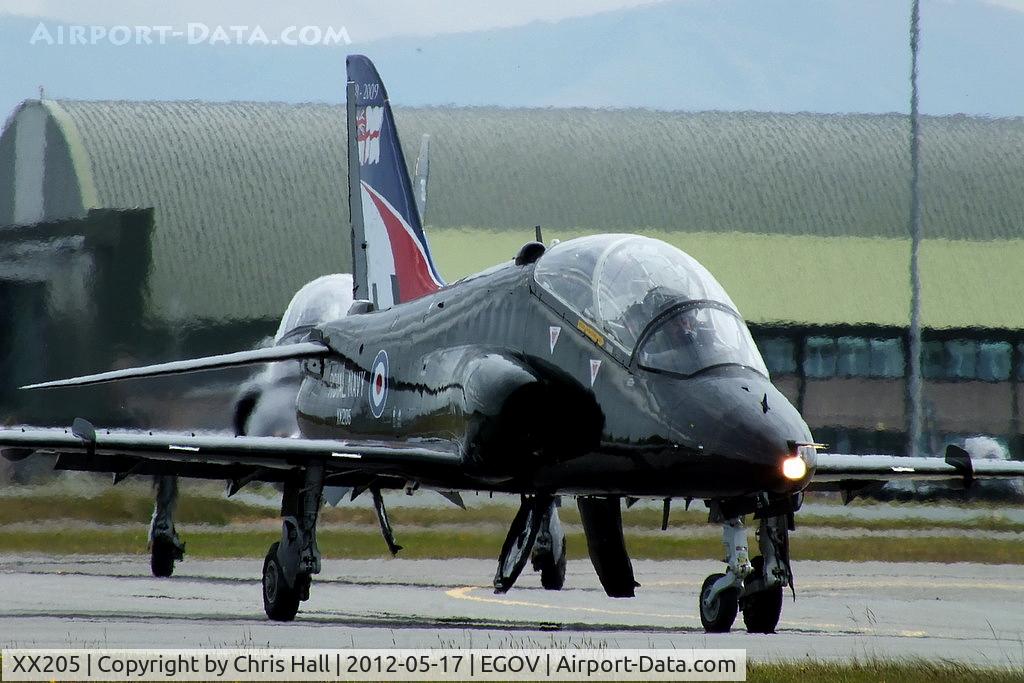XX205, 1978 Hawker Siddeley Hawk T.1A C/N 052/312052, Fleet Requirements Air Direction Unit (FRADU)